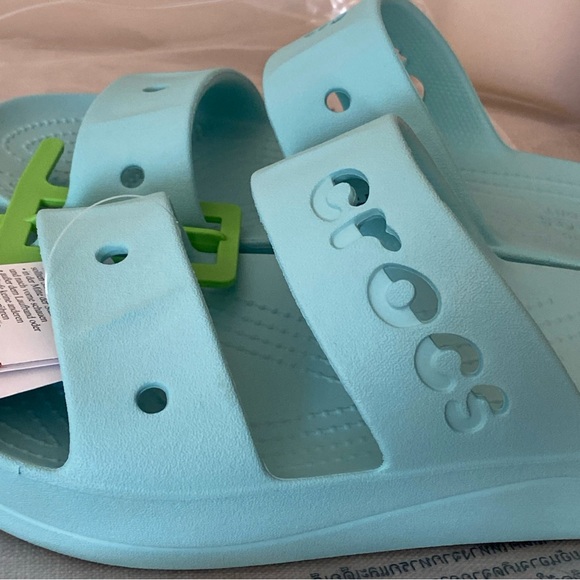 Crocs Unisex Baya Platform Slide Sandal- Pure Water - Picture 4 of 10